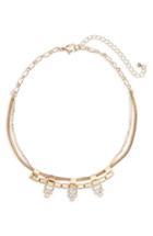 Women's Bp. Three-prong Crystal Necklace