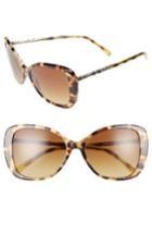 Women's Burberry 57mm Butterfly Sunglasses - Yellow/ Tortoise