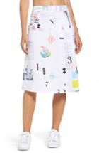 Women's Adidas Originals Graphic Twill Skirt - White