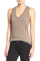 Women's James Perse Skinny Brushed Jersey Racerback Tank