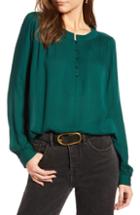 Women's Cece Drape Sleeve V-neck Blouse, Size - White