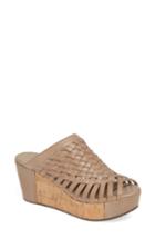 Women's Chocolat Blu Walda Platform Wedge Sandal M - Beige