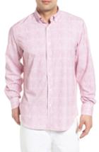 Men's Bugatchi Classic Fit Marled Performance Sport Shirt - Pink