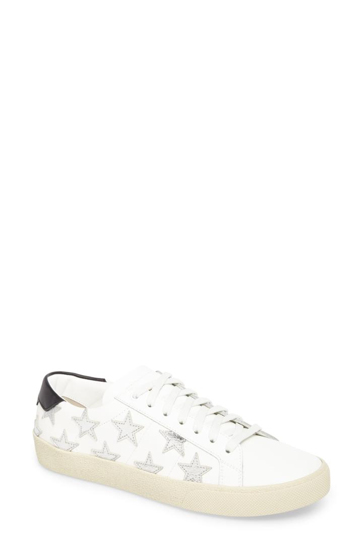 Women's Saint Laurent Classic Court Sneaker .5us / 41.5eu - Ivory