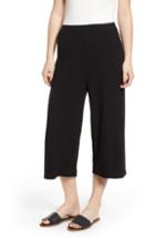 Women's Ten Sixty Sherman Ribbed Crop Wide Leg Pants - Black