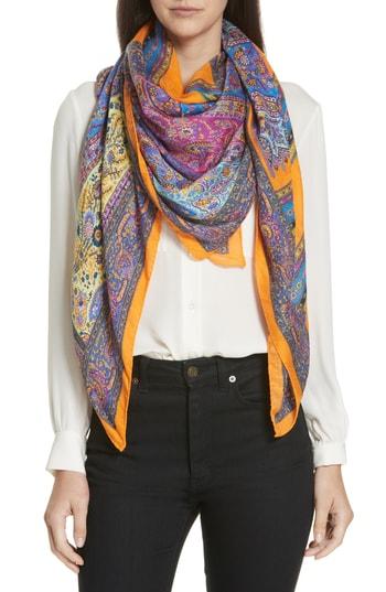 Women's Etro Paisley Modal & Cashmere Scarf