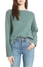 Women's Vince Boxy Cashmere Sweater - Green