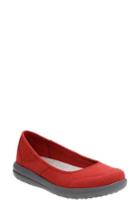 Women's Clarks Jocolin Myla Flat N - Red