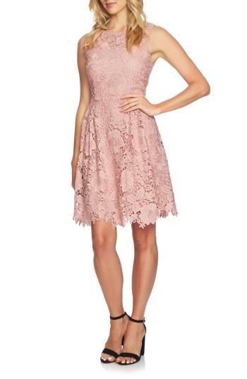 Women's Cece Claiborne Lace A-line Dress - Pink