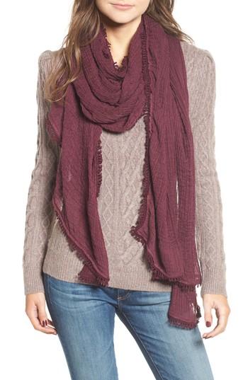Women's Treasure & Bond Tassel Wrap, Size - Burgundy
