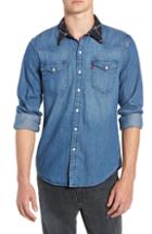 Men's Levi's X Justin Timberlake Barstow Western Chambray Shirt - Blue