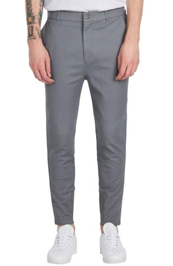 Men's Zanerobe 'sharpshot' Slouchy Skinny Fit Chinos - Grey