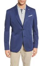 Men's L.b.m. 1911 Unconstructed Classic Fit Cotton & Linen Blazer R Eu - Blue