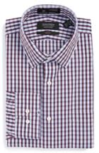 Men's Nordstrom Men's Shop Smartcare(tm) Trim Fit Check Dress Shirt - 32/33 - Red