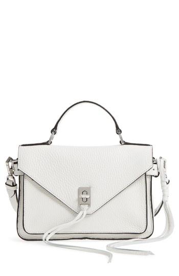 Rebecca Minkoff 'small Darren' Leather Messenger Bag - White