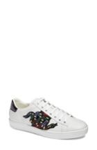 Women's Gucci New Age Snake Embellished Sneaker Us / 36eu - White