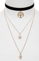 Women's Topshop Tree Of Life Layer Necklace