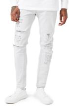 Men's Topman Aaa Collection Voices Print Skinny Fit Jeans X 32 - White