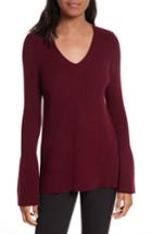 Women's Rebecca Minkoff Stevie Bell Sleeve Sweater, Size - Burgundy