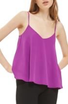 Women's Topshop Rouleau Swing Camisole Us (fits Like 0-2) - Purple