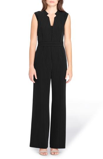 Women's Tahari Pinstripe Jumpsuit