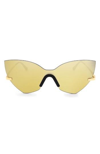 Women's Glassing 55mm Cat Eye Shield Sunglasses -