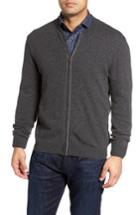 Men's Bugatchi Zip Sweater, Size - Grey