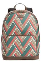 Men's Gucci Gg Chevron Canvas Backpack -