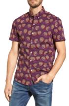 Men's Bonobos Slim Fit Pineapple Sport Shirt, Size R - Red
