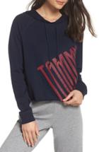 Women's Tommy Hilfiger Cropped Lounge Hoodie - Blue