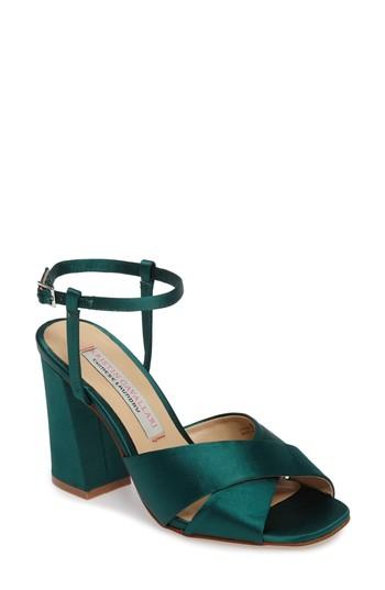 Women's Kristin Cavallari Low Light Cross Strap Sandal .5 M - Green
