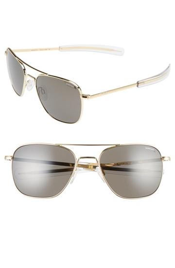 Men's Randolph Engineering 55mm Polarized Aviator Sunglasses -