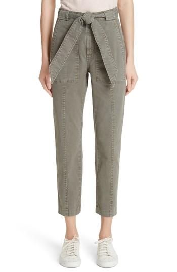 Women's La Vie Rebecca Taylor Twill Ankle Pants - Green
