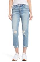 Women's Mother The Tomcat Ripped Crop Straight Leg Jeans