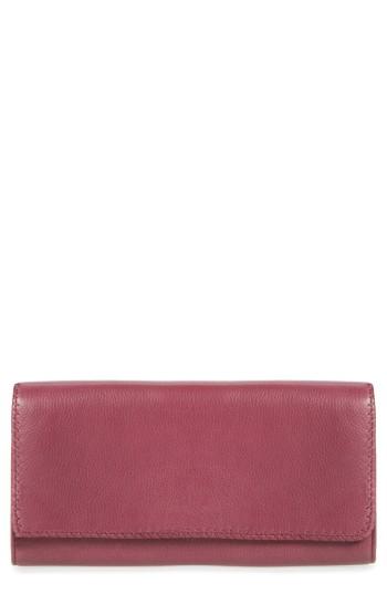 Women's Hobo 'era Wristie' Leather Wristlet - Purple