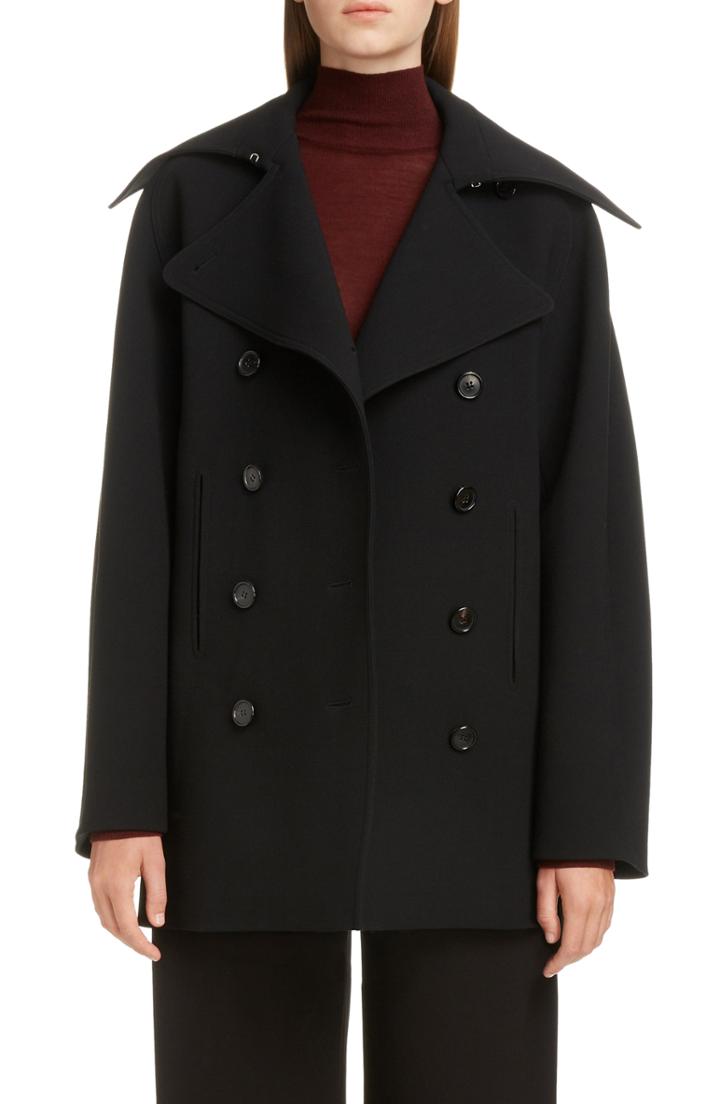 Women's Chloe Wool Peacoat Us / 34 Fr - Black