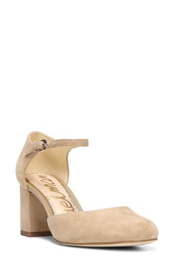 Women's Sam Edelman Clover Pump .5 M - Beige