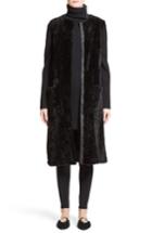 Women's Proenza Schouler Genuine Shearling Vest - Black