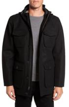 Men's Vince Camuto Hooded Jacket With Removable Bib - Black