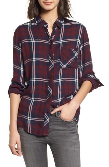 Women's Rails Gemini Plaid Shirt - Burgundy