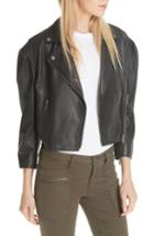 Women's Joie Necia Leather Jacket - Black