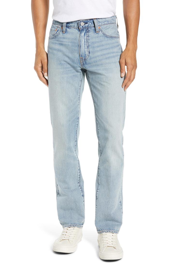 Men's Levi's 501(tm) Slim Straight Leg Jeans X 32 - White