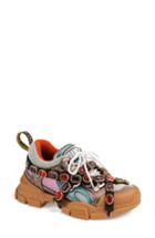 Women's Gucci Flashtrek Jewel Embellished Sneaker .5us / 35.5eu - Brown