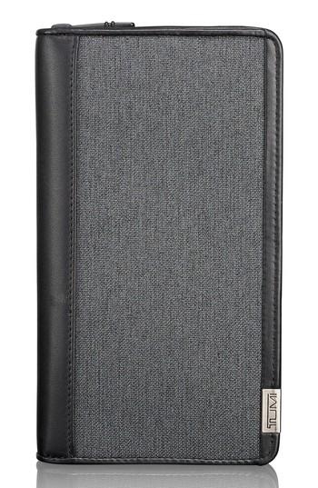 Men's Tumi Alpha Zip Around Travel Wallet - Grey
