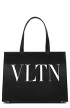 Valentino Garavani Vltn Leather Tote - Black