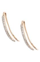 Women's Kismet By Milka 'lumiere' Diamond Ear Crawlers