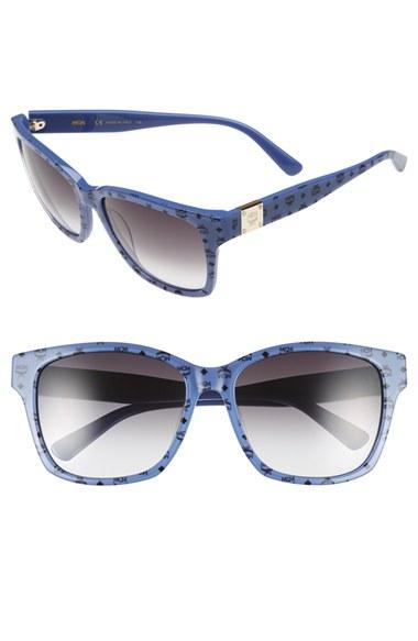 Women's Mcm 'visetos' 59mm Retro Sunglasses - Avio Visetos