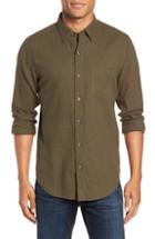 Men's Bonobos Slim Fit Brushed Twill Sport Shirt S - Green