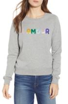 Women's Rebecca Minkoff L'amour Jennings Sweatshirt, Size - Grey