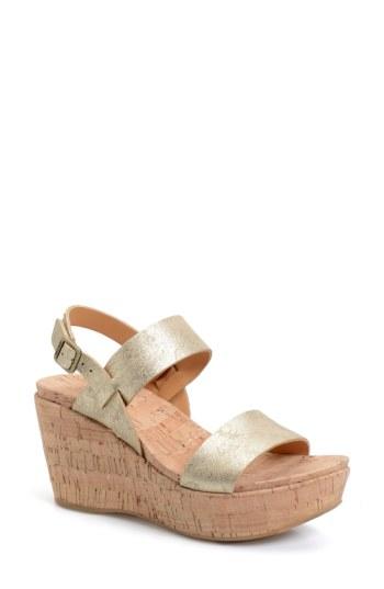 Women's Kork-ease 'austin' Slingback Wedge Sandal M - Black